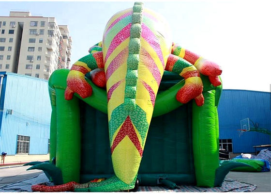 Trẻ em EN 14960 CE Dinosaur Inflatable Castle Jumping Castle