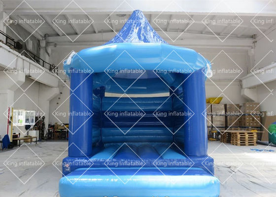 Lâu đài bơm hơi băng chuyền 4x3,5m màu trắng ngoài trời để sử dụng trong đám cưới