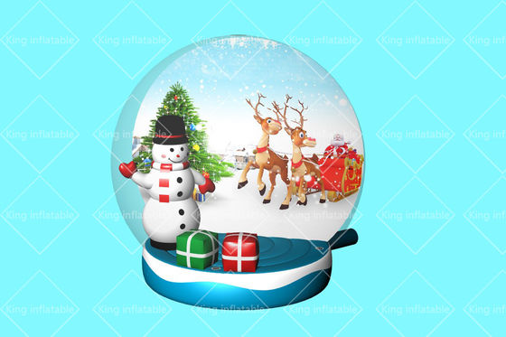 King Inflatable Advertising 3m Merry Christmas Quả cầu tuyết Bong bóng
