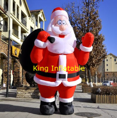 Ông già Noel bơm hơi cao 210D 2m 3m cho sân sau nhà