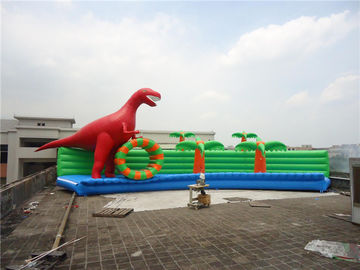 Chủ đề khủng long đầy màu sắc Công viên nước bơm hơi cho hồ bơi và hồ