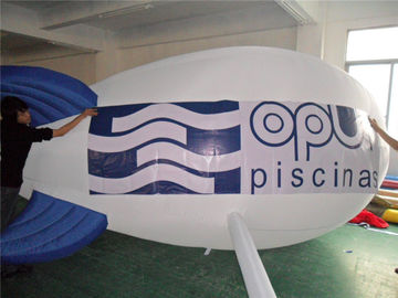 Phthalate Sản phẩm quảng cáo bơm hơi miễn phí White Helium Airship