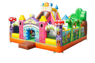 0.55mm PVC Inflatable Bouncy Castle Playground For Rental Full Color Printing