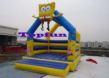 Trampoline bơm hơi với Squarepants SpongeBob cho bữa tiệc trẻ em / Lâu đài nhảy