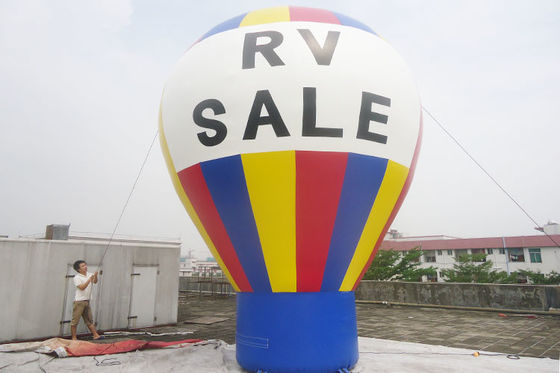 Biểu ngữ bóng bay quảng cáo trên mặt đất có thể bơm hơi 5m tùy chỉnh cho các sự kiện ngoài trời