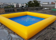 Bể nước bơm hơi vuông 0,9 Mm PVC 8 ​​X 8 M, bể bơi cho gia đình