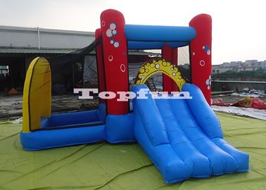 4m bong bóng thương mại bơm hơi nhà bị trả lại với lưới an toàn và hồ bơi
