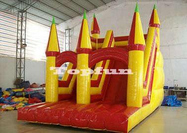 Trẻ em Bơm hơi Núi lửa Trượt khô Đường đôi Nhảy Sân chơi