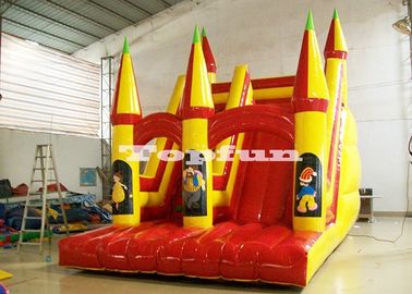 Trẻ em Bơm hơi Núi lửa Trượt khô Đường đôi Nhảy Sân chơi