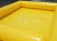 Yellow Square Bể bơi nước ngoài trời PVC cho bóng đi bộ nước