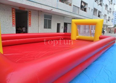 Trò chơi thể thao bơm hơi bạt PVC 0,45mm - 0,55mm, thiết bị thể thao sân bóng đá ống đôi