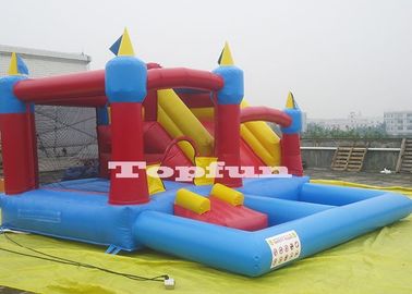 Combo 20ft bơm hơi 4 trong 1 Nhảy Castle Castle Nhảy và trượt với hố bóng nhựa