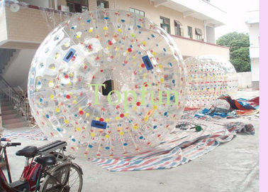 Bóng Dot màu Zorb Ball PVC Zorbing Ball Với Coloful D-ring