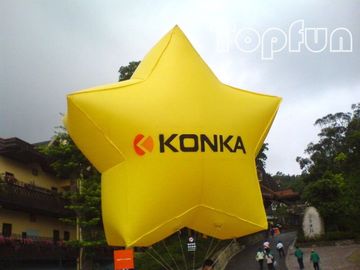 Sản phẩm quảng cáo bơm hơi đầy đủ màu sắc, Shining Star Balloon khí bơm hơi với bạt PVC 2 mm