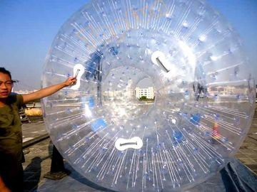 Bóng giải trí TPU thổi cỏ Zorb, Orange Đường kính bóng đá 3 m
