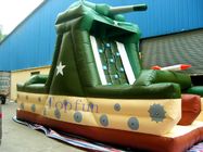 Double Stitching Tank Bouncy Castle Plato 0,55mm PVC Tarpaulin WIth Leo tường