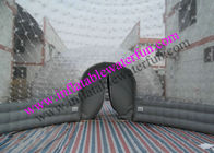 Hai lều bong bóng kết hợp 8m, lều mái vòm PVC màu xám rõ ràng