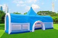 Lều sự kiện PVC bơm hơi lớn màu xanh lam cho quảng cáo thương mại