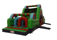 Custiomized Adventuring Green Bouncy Castle Khóa học vượt chướng ngại vật dành cho trẻ em
