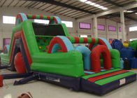 Custiomized Adventuring Green Bouncy Castle Khóa học vượt chướng ngại vật dành cho trẻ em