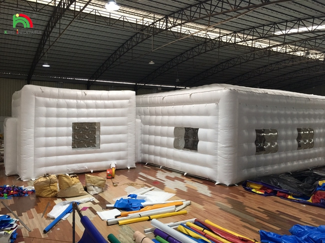 Pvc trắng ngoài trời Night-Club Night-Club bơm bơm Wedding Events Party Cube Tent để bán