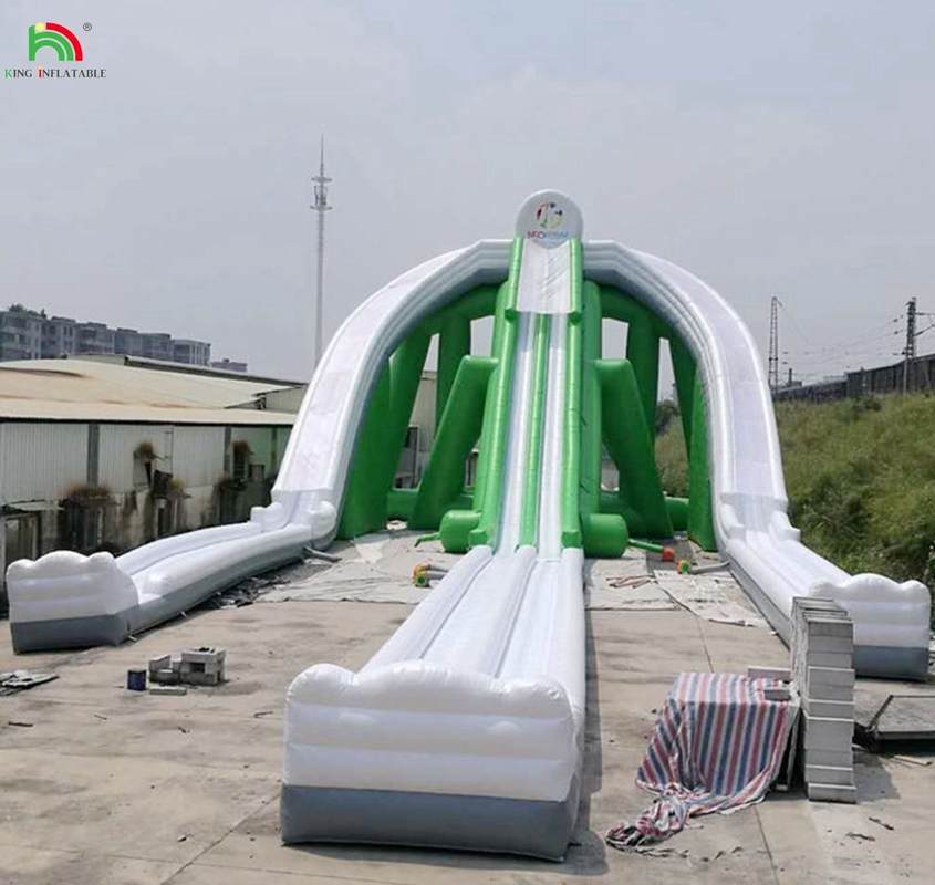Super Triple Slide Slide nước bơm ngoài trời Công viên nước trẻ em thương mại Blow Up Water Slides
