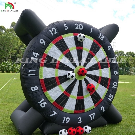 Bảng bóng đá bạt đá ngoài trời với 8pcs bóng đá 370W khung hỗ trợ thổi cho Kick Dartboard Sport Game