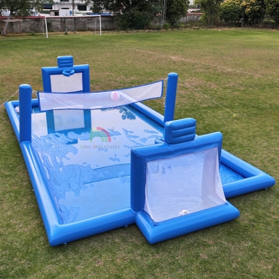 PVC Inflatable Sport Game Blue Inflatable Water Volleyball Net Field Sân bóng đá Quảng trường Quảng trường Quảng trường Quảng trường Sân bóng đá