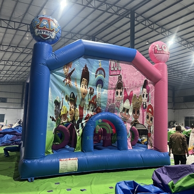 Nhà nhảy nổi thương mại Lâu đài kết hợp Lâu đài nhảy nổi nổi với bạt đá cản