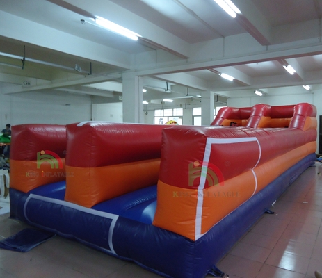Trò chơi Bungee Run nổi ngoài trời cho hai người thử thách đua hai làn đường trò chơi nổi tương tác